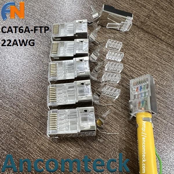 Đầu bấm mạng Cat6A chống nhiễu FTP ANCOM-04506A