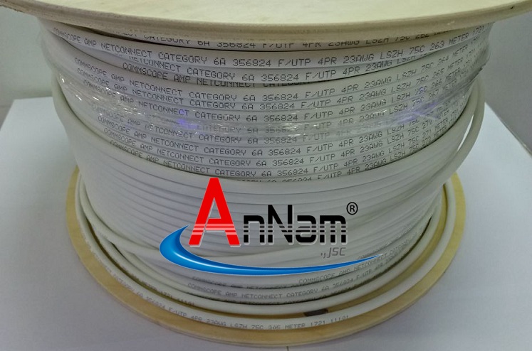 Phân phối cáp mạng CommScope Cat6 AMP UTP mã 1427254-6, Cat6A FTP mã 1859218-2