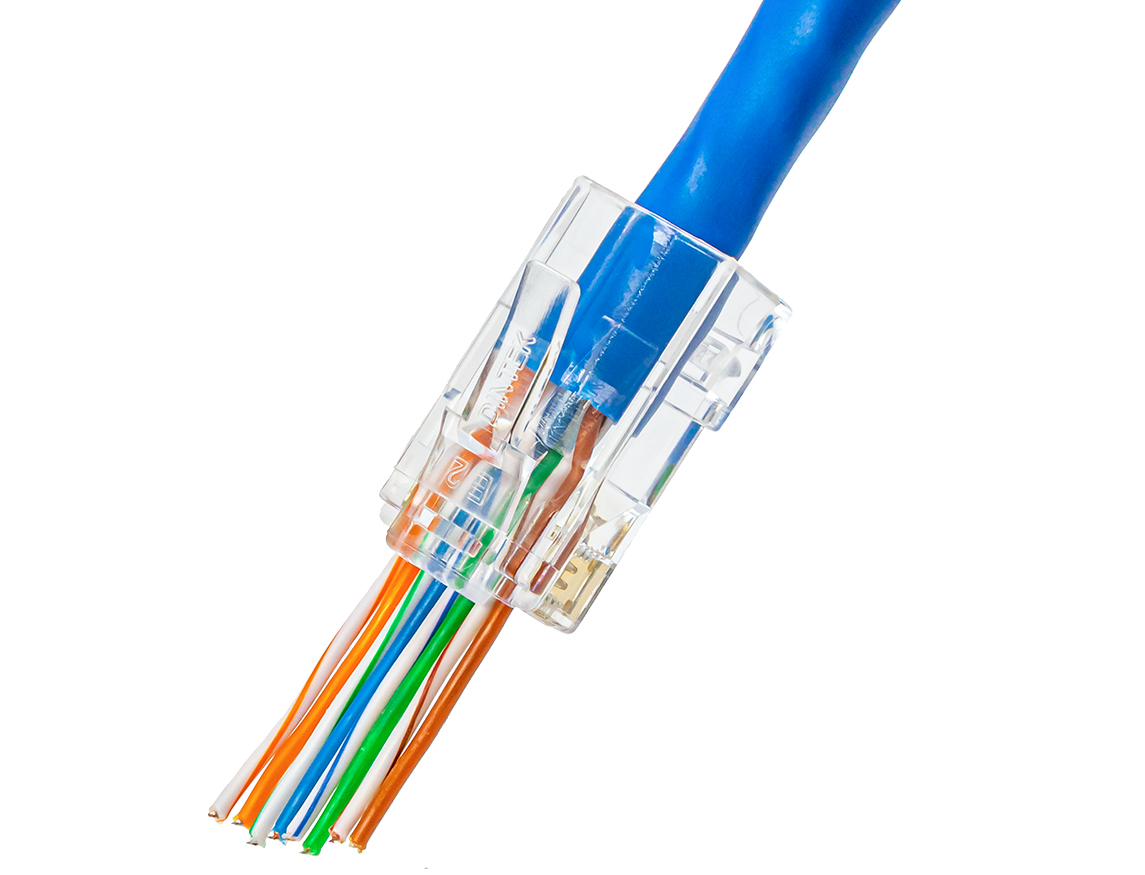 Đầu mạng RJ45 xuy&ecirc;n thấu Cat6 UTP DINTEK ezi-PLUG P/N: 1501-88060