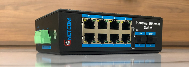 Switch poe công nghiệp Gnetcom G-IES7108GE-2SFP, chưa kèm nguồn hdr-60-48