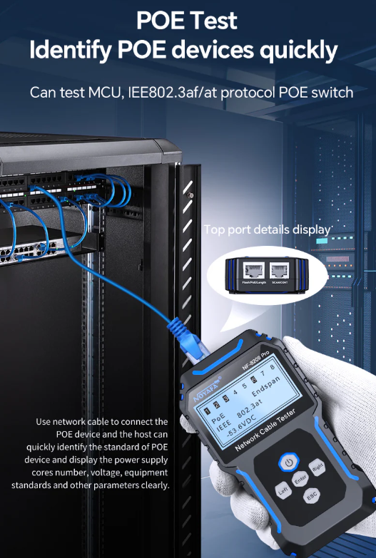 NF-8209PR - Máy dò và kiểm tra cáp mạng chuyên nghiệp, hàng chính hãng Noyafa