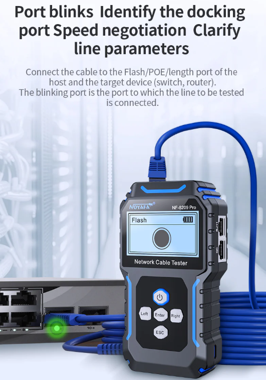 NF-8209PR - Máy dò và kiểm tra cáp mạng chuyên nghiệp, hàng chính hãng Noyafa