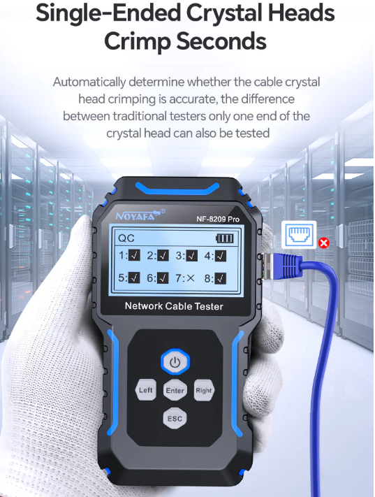 NF-8209PR - Máy dò và kiểm tra cáp mạng chuyên nghiệp, hàng chính hãng Noyafa