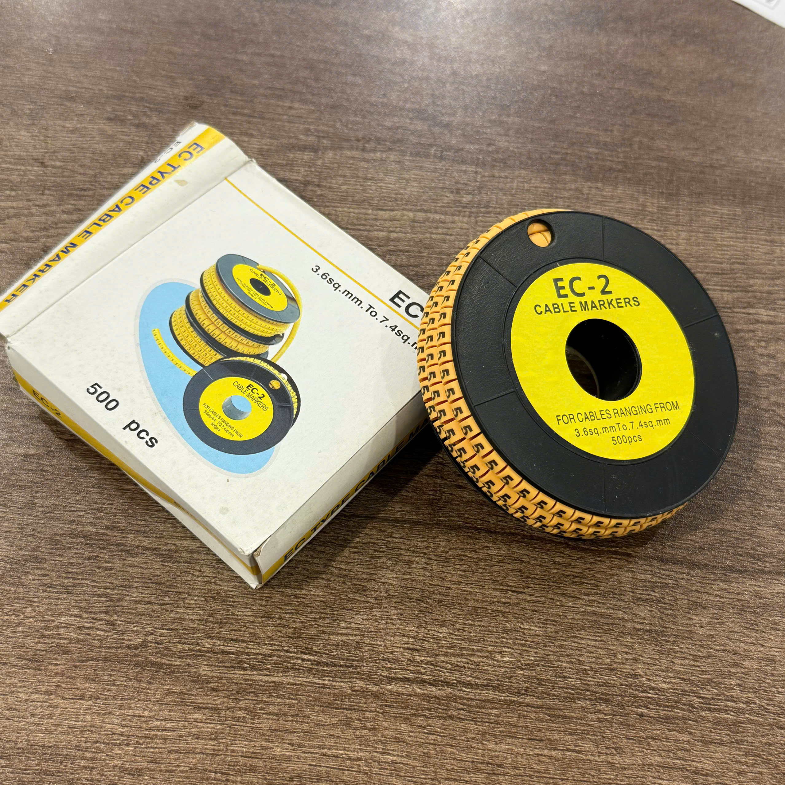 V&ograve;ng đ&aacute;nh dấu d&acirc;y mạng số Cat6 bằng cao su (0-9)