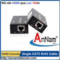 Bộ khuếch đại tín hiệu HDMI Extender MT-ED06 nối dài HDMI bằng cáp mạng tới 120m