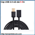 Cáp USB 2.0 nối dài 0.5m chính hãng Ugreen UG-10313 âm-dương