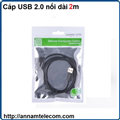 Cáp USB 2.0 nối dài 2m chính hãng Ugreen UG-10316 âm-dương