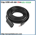 Cáp USB nối dài 20m có chíp khuếch đại chính hãng Ugreen UG-10324