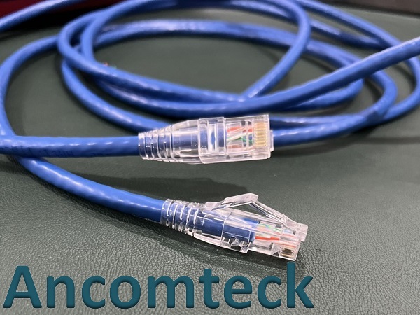 Dây nhảy patch cord CAT6 loại 2m ANCOMTECK lõi đồng 100%, pass Fluke: ANCOM-LAN-602