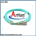 Dây nhảy quang Multimode LC-SC Duplex , Patchcord LC-SC Duplex OM3