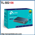 Switch 8 cổng Gigabit (TL-SG108), 8 cổng RJ45 10/100/1000Mbps, Vỏ thép