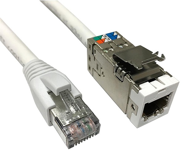 Ổ cắm mạng Cat6A - Modular jack Cat6A AMP/Commscope (2153449-4)