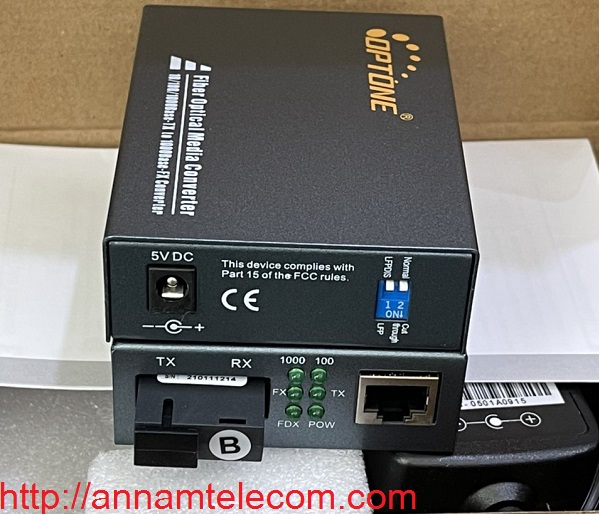 Bộ chuyển đổi quang điện loại 1 sợi OPT-3201S20 và OPT-3202S20, media converter optone