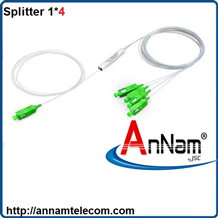 Bộ chia quang Splitter 1*4 PLC, Mini, 0.9 SC/APC, SC/UPC 1,5m-2m