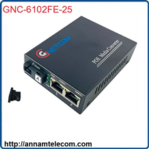 Bộ chuyển đổi quang điện POE GNC-6102FE-25 (2 POE + 1 fiber) 10/100Mbps