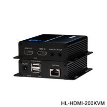 Bộ kéo dài HDMI qua dây mạng 200M kèm cổng USB I HL-HDMI-200KVM(Mimo)
