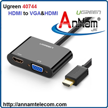 Cáp chuyển đổi HDMI to VGA&HDMI Ugreen 40744