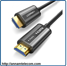 Cáp HDMI 2.0 sợi quang dài 20m Ugreen 50216
