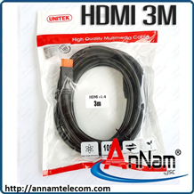 Cáp HDMI 3m Unitek Y-C139 hỗ trợ 3D