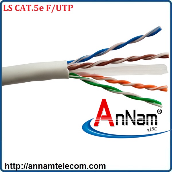 Cáp mạng 4 đôi LS CAT.5e F/UTP copper (FTP-E-C5G-E1VN-M 0.5X4P/GY,PVC, Grey)