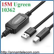 Cáp máy in USB 15m chính hãng Ugreen UG-10362 có IC khuếch đại