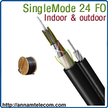 Cáp quang Single-mode 24 FO (Core or Sợi), Cáp quang treo hình số 8 Singlemode 24 fo TFP