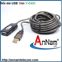 Cáp USB Nối Dài 10M UNITEK 2.0 Y-C431