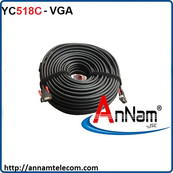 Cáp VGA 50m 3C + 9 Chĩnh Hãng UNITEK YC518C