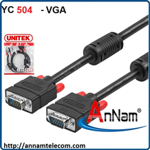 Cáp VGA LCD 3C+6 (3m) Unitek (Y-C 504A)