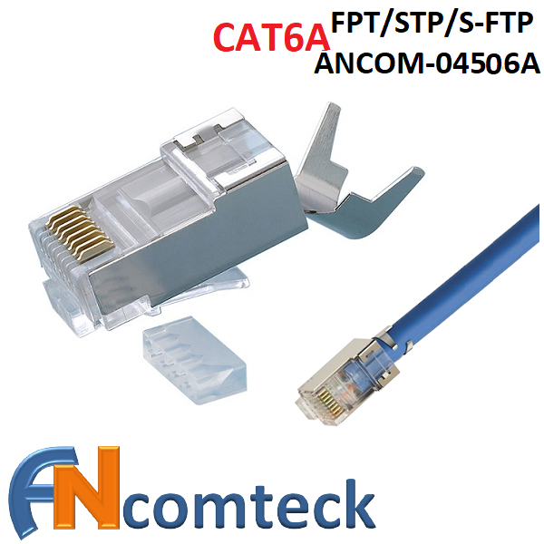 Đầu bấm mạng Cat6A chống nhiễu FTP ANCOM-04506A