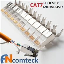 Đầu bấm mạng RJ45 CAT7 cho cáp chống nhiễu FTP & SFTP ACT-F7S-P100