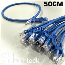 DÂY NHẢY PATCH CORD CAT5 UTP 0.5M lõi đồng 100%, dây đúc máy 50cm ACT-LAN-5005BLD