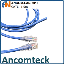 Dây nhảy patch cord CAT6 loại 1.5m ANCOMTECK - màu xanh: ANCOM-LAN-6015