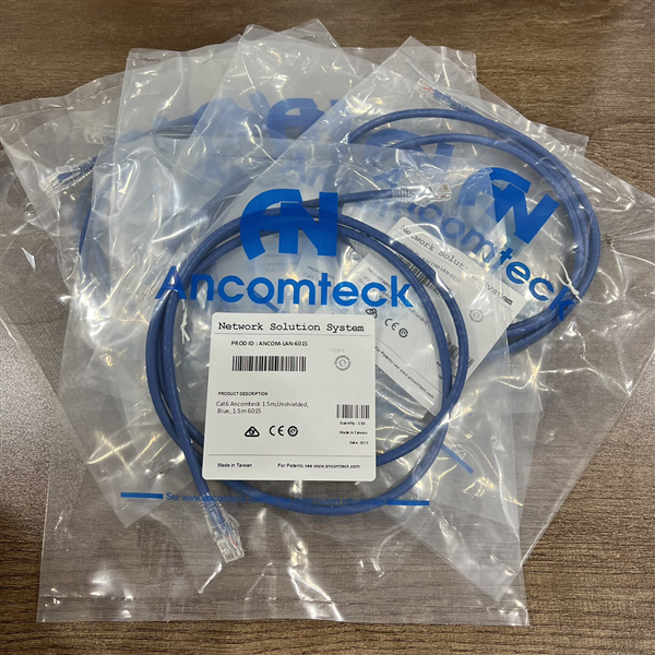 Dây nhảy patch cord CAT6 loại 3m lõi đồng 100%, pass Fluke ANCOM-LAN-603 ANCOMTECK