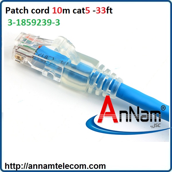 Dây nhảy Patch cord COMMSCOPE/AMP Cat5e 10m - P/N: 3-1859239-3