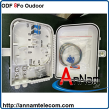 Hộp phối quang ODF 8 FO Outdoor đầy đủ phụ kiện chuẩn SC/UPC ( Vỏ nhựa)