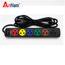 6SND3.2.10 : Ổ CẮM ĐIỆN LIOA 6 CHẤU 3 LỖ DÂY 3M MẦU ĐEN THẾ HỆ MỚI MODEL 6SND3.2.10