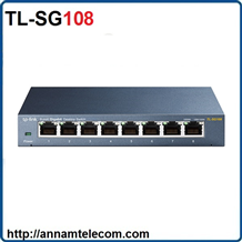 Switch 8 cổng Gigabit (TL-SG108), 8 cổng RJ45 10/100/1000Mbps, Vỏ thép TP-LINK