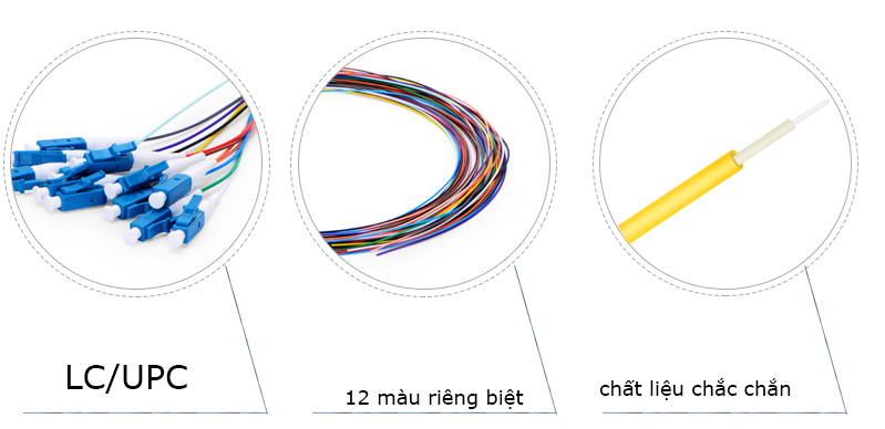 Dây nối quang 0.9, dài 1,5m, Simplex LC UPC, dây hàn quang Singlemode LC