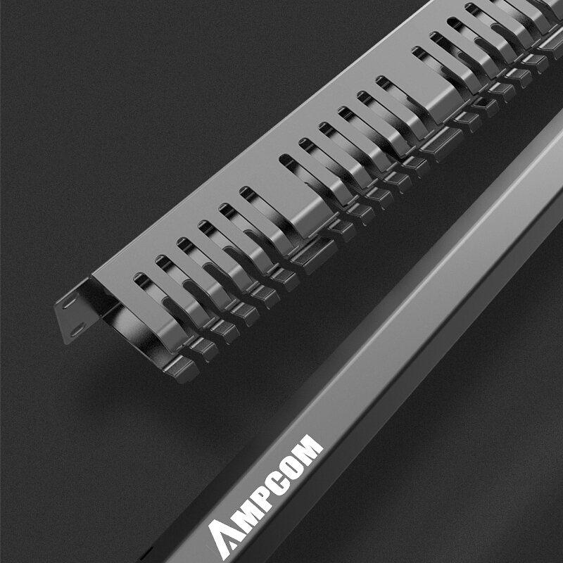 Thanh quản lý cáp AMPCOM 1U 12 slot 24-port AM19121U - 24 cổng